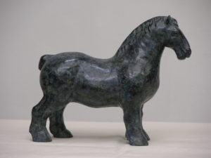 Sculpture Cheval postier